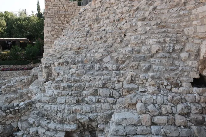 Estructura escalonada de la Ciudad de David, la fortaleza de Sión