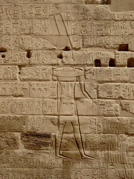 Relieve de Sesac en Karnak, con la lista de ciudades tomadas