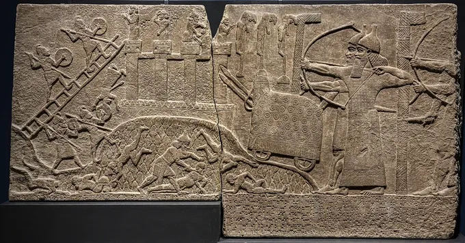 Relieve de Teglatfalasar III, el rey asirio al que Acaz pidió auxilio