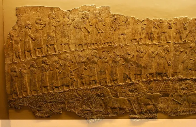 Asedio de Laquís por Senaquerib, relieve de Nínive