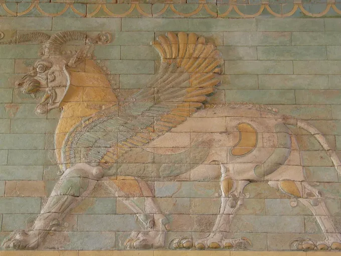León de ladrillo vidriado, de Susa