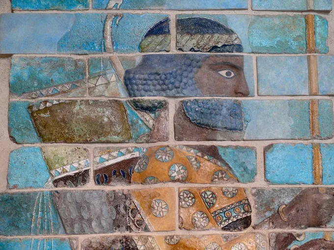 Friso de los Arqueros del palacio de Susa, en ladrillo vidriado