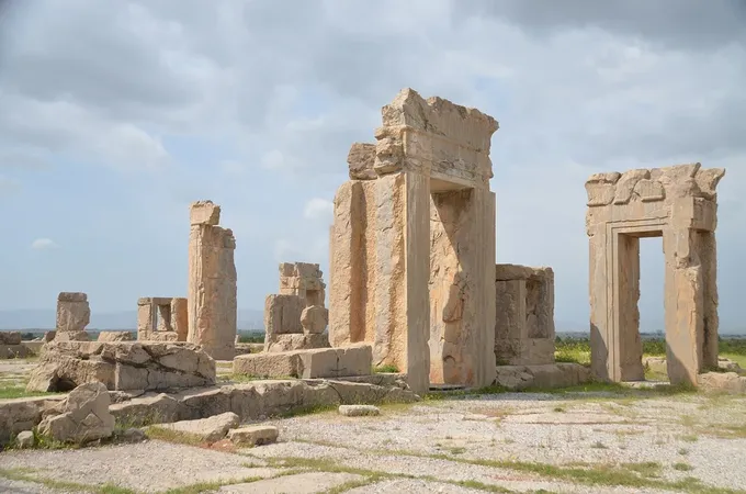 Ruinas del palacio de Jerjes en Persépolis