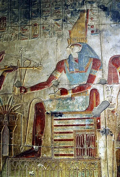 Relieve de Seti I en Karnak con los fuertes del Camino de Horus, la ruta filistea