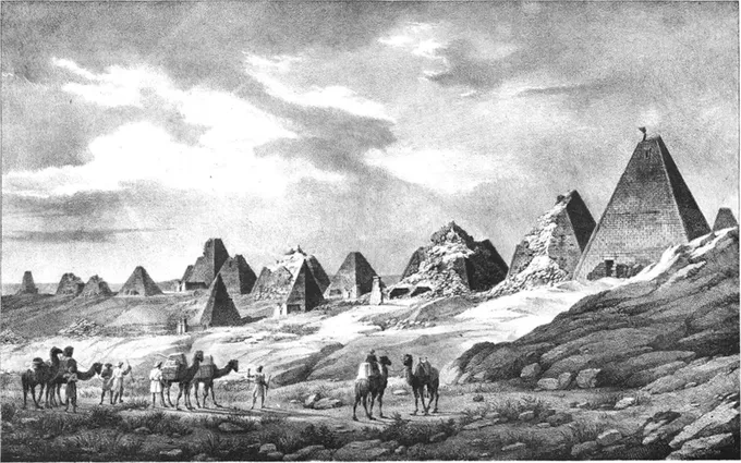 Pirámides nubias de Meroe, capital del reino de Cus