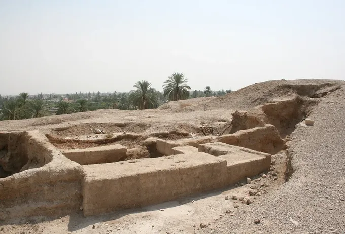 Tramo del muro norte de Jericó que no se derrumbó; allí se situaba la casa de Rahab