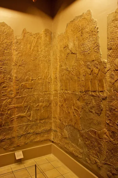 Relieve asirio de la conquista de Laquís por Senaquerib
