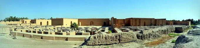 Ruinas del palacio meridional de Nabucodonosor, excavado por Koldewey