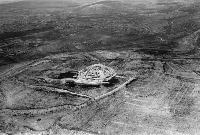 Ruinas de la Edad del Hierro en Tell el-Ful, la Gabaá de Benjamín