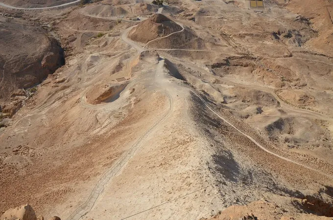 Rampa y campamentos romanos de Masada, de la primera guerra judía