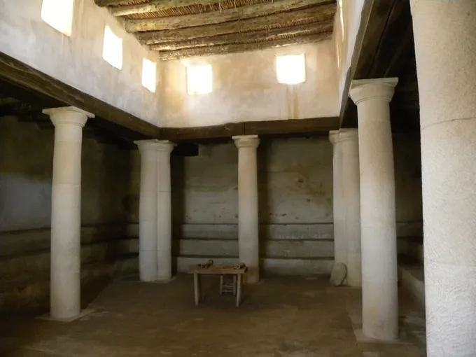 Reconstrucción de una sinagoga galilea del siglo I, Nazareth Village
