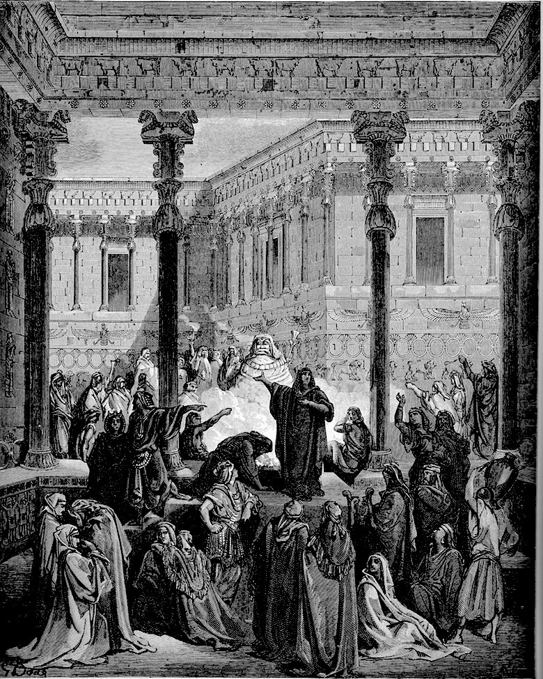 Daniel confunde a los sacerdotes de Bel