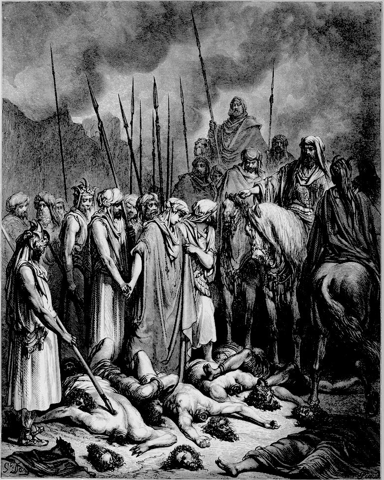 Josué perdona a Rahab