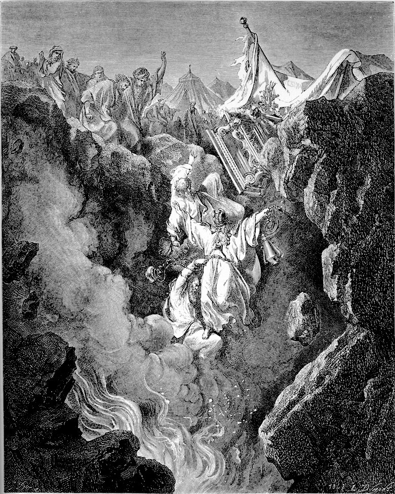 La muerte de Coré, Datán y Abirón