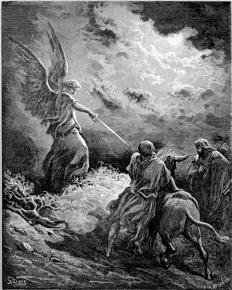 El ángel se aparece a Balaam